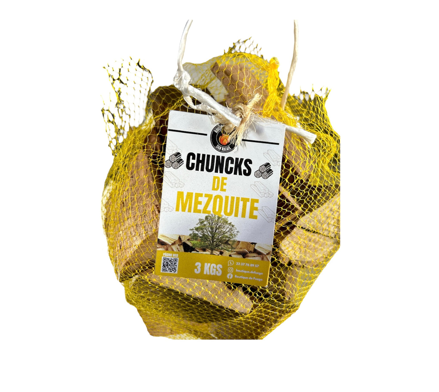 Chunks de Mezquite 2 kgs