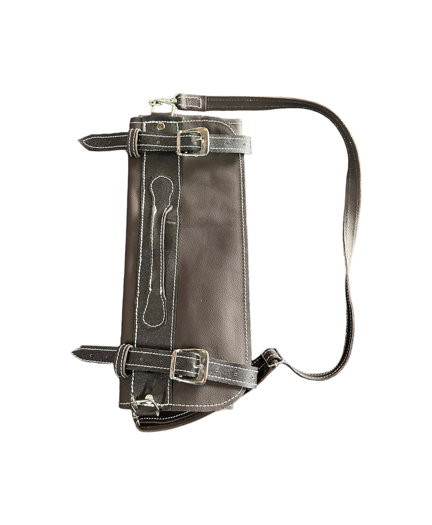 Maletín individual porta cuchillos Piel café