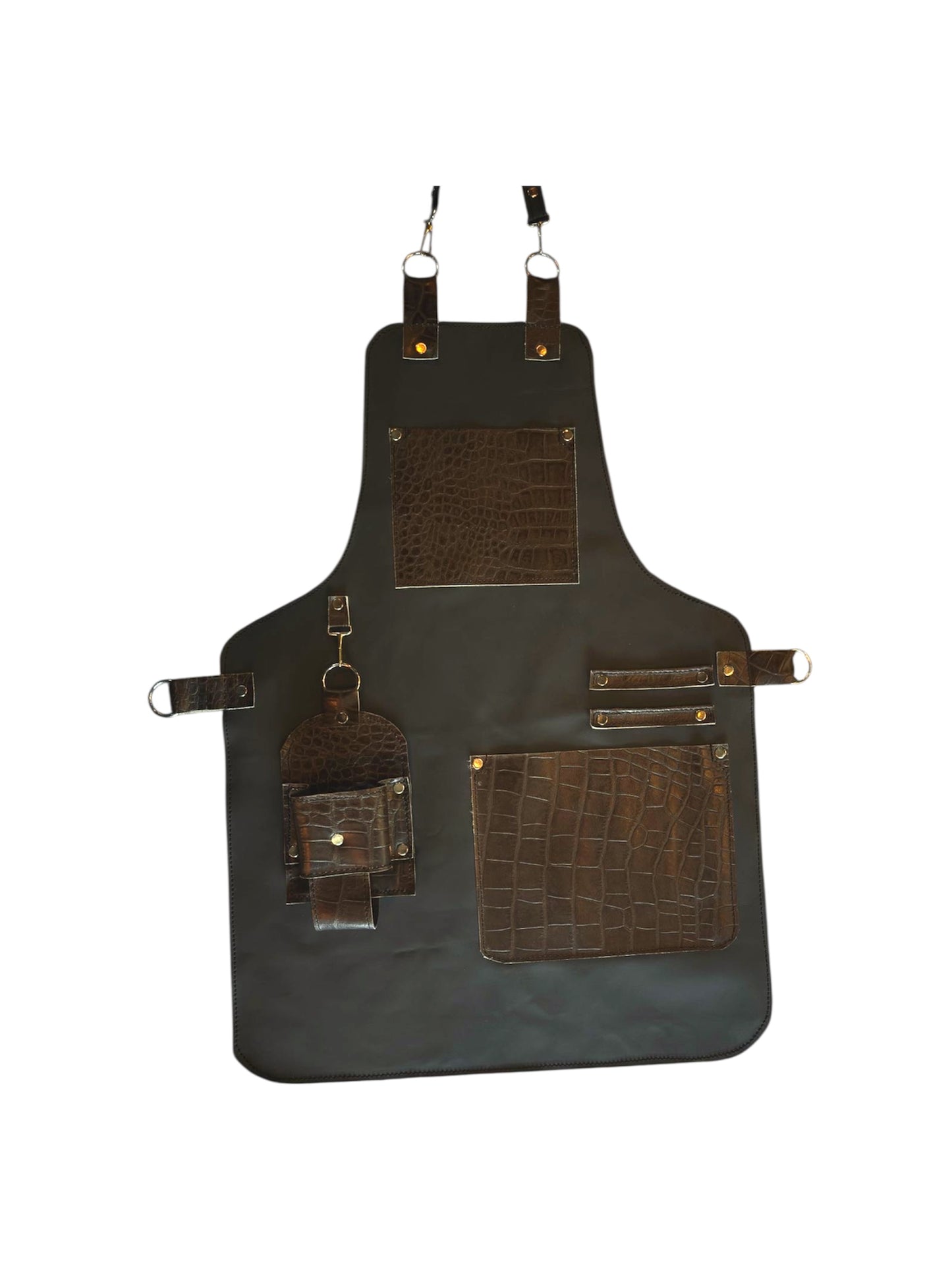 Mandil Exotic Mix Black & Croc Brown