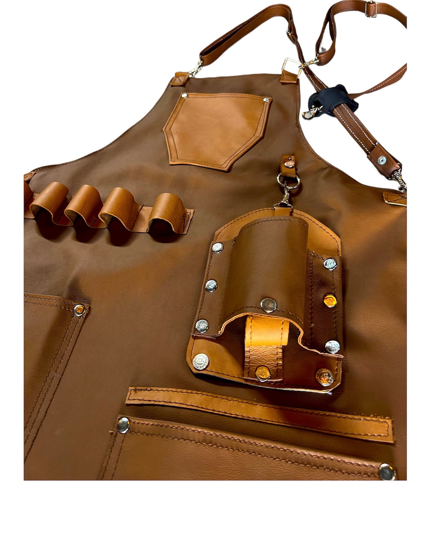 Mandil Parrillero Piel Café