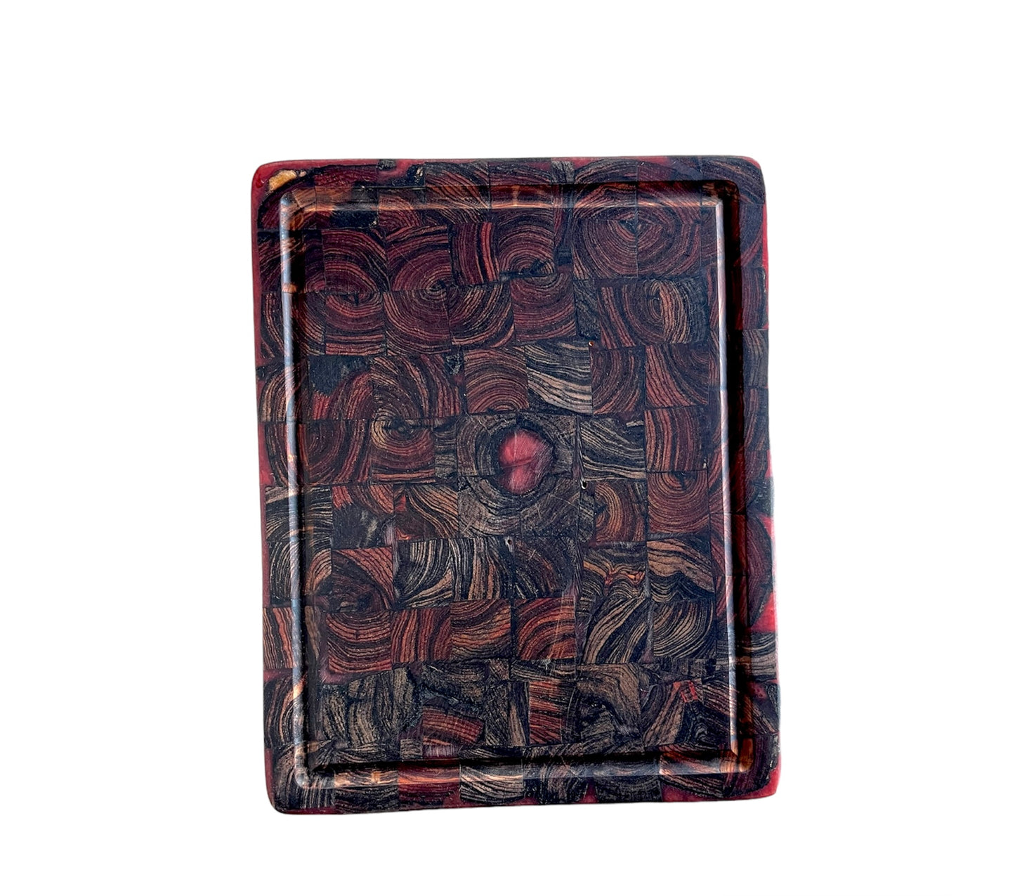 Tabla Varias Maderas Epoxi Rojo