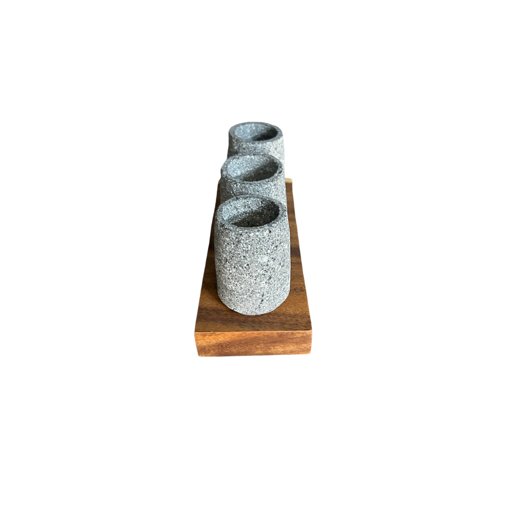 Tequileros de Piedra Volcánica 3pz
