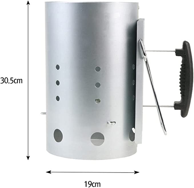 Encendedor Chimenea de Carbón Acero