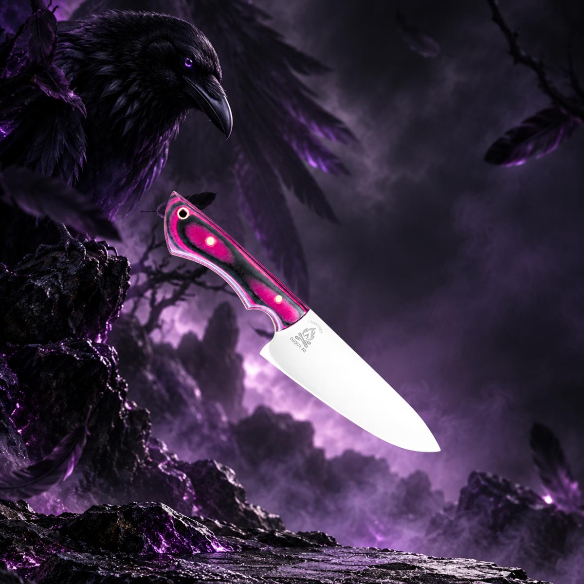Cuchillo Artesanal Croma Raven