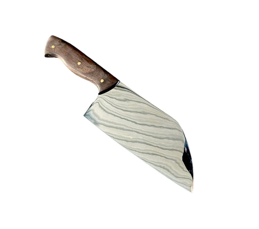 Cuchillo Artesanal estilo SB con mango de Nogal
