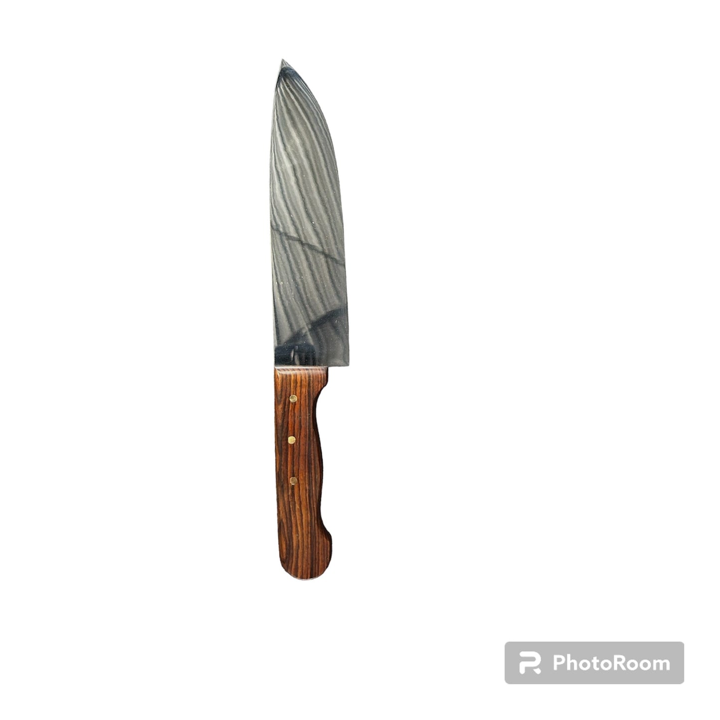 Cuchillo Artesanal estilo Chef con mango Madera Tampiciran