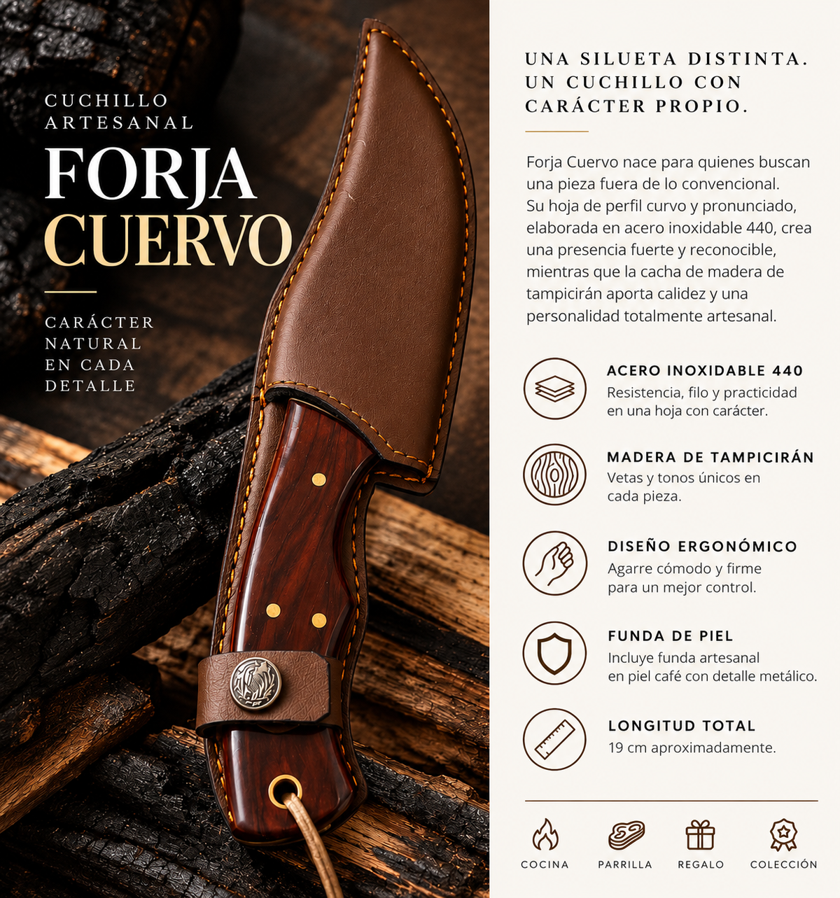 Cuchillo Artesanal | Forja Cuervo